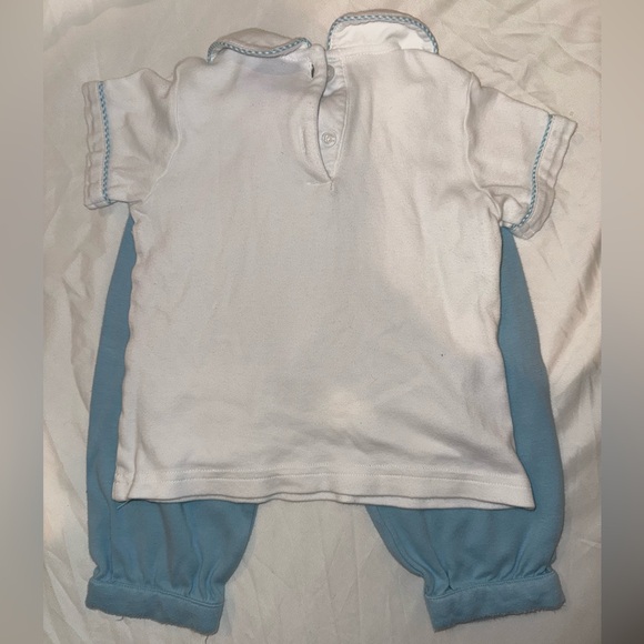 Adorable Kids White and Blue Pumpkin Set - Picture 3 of 4